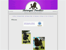 Tablet Screenshot of baroquepoodles.com